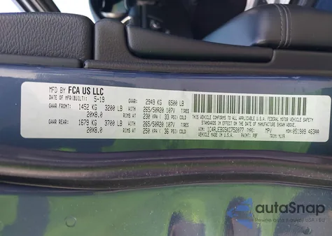 2019 Jeep Grand Cherokee Limited X 4X2 from USA, damaged, VIN 1C4RJEBG5KC752077